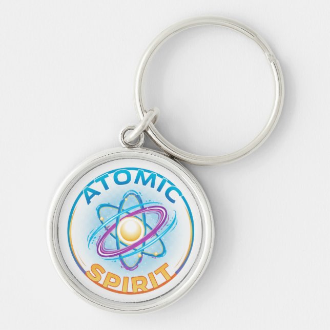  Atomic Spirit: Science and Spirituality Unite Key Ring (Front)