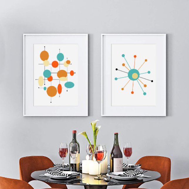 Atomic Star Abstract Circles Mid Century Modern (Creator Uploaded)