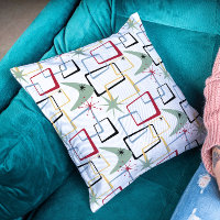 Atomic Starburst Boomerang Squares Mid Century