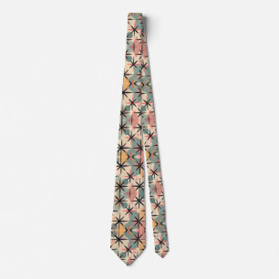 Atomic Starburst Mid Century Modern pastel Tie