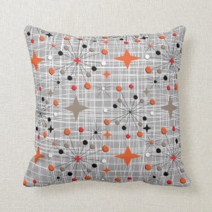 Atomic Starburst Retro Design Cushion