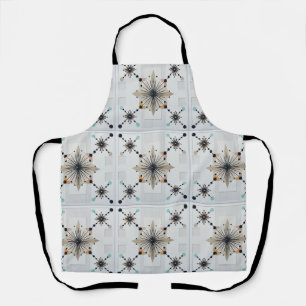 Atomic Starburst Retro Mid Century Modern Apron