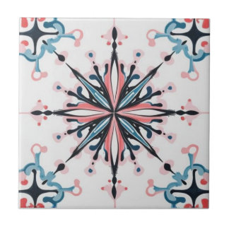Atomic Starburst Retro Mid Century Modern Ceramic Tile