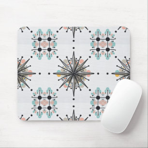 Atomic Starburst Retro Mid Century Modern Mouse Pad