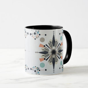 Atomic Starburst Retro Mid Century Modern Mug