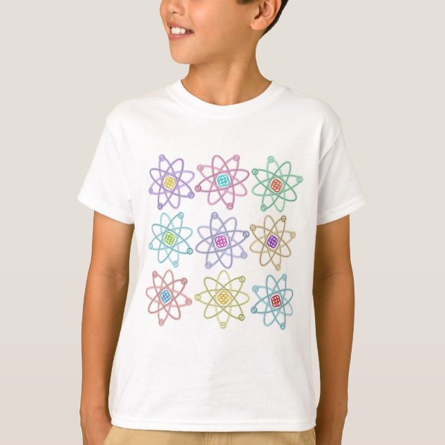 Atomic Structure Pattern Science T-Shirt (Front)