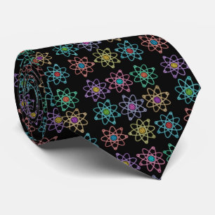 Atomic Structure Pattern Science Tie