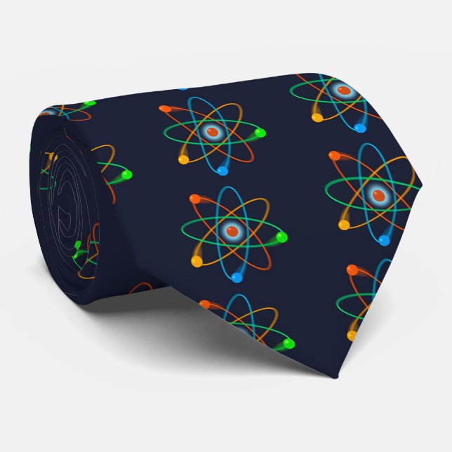 Atomic Structure Science Tie (Rolled)