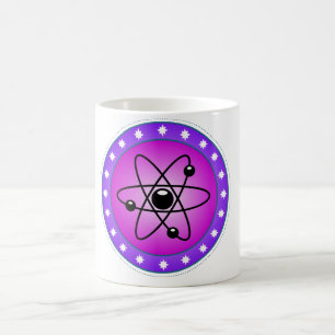 Atomic Symbol on a Pink background Coffee Mug
