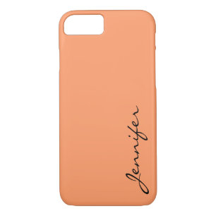 Atomic tangerine colour background iPhone 8/7 case