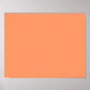 Atomic Tangerine  (solid colour)   Poster