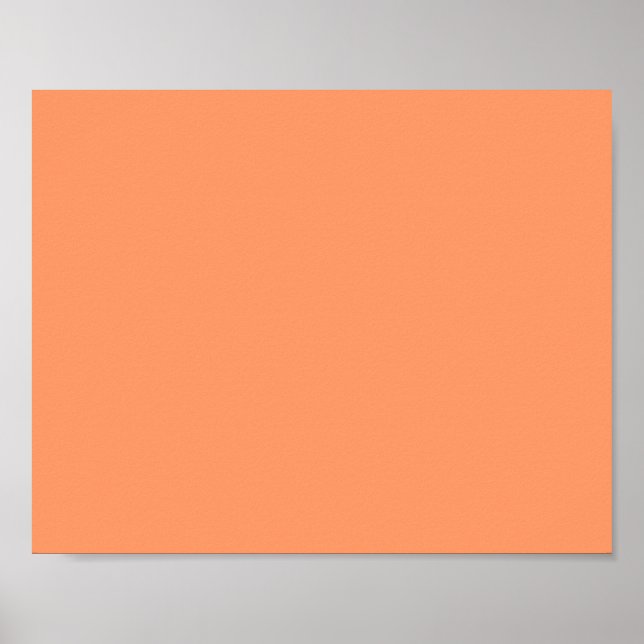 Atomic Tangerine  (solid colour)   Poster (Front)