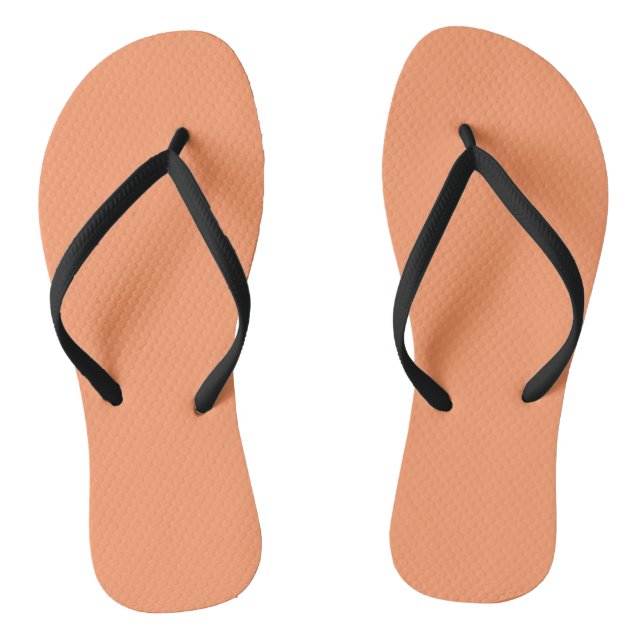 Atomic Tangerine  (solid colour)   Thongs (Footbed)