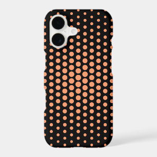 Atomic tangerine Techno Dots Modern Black