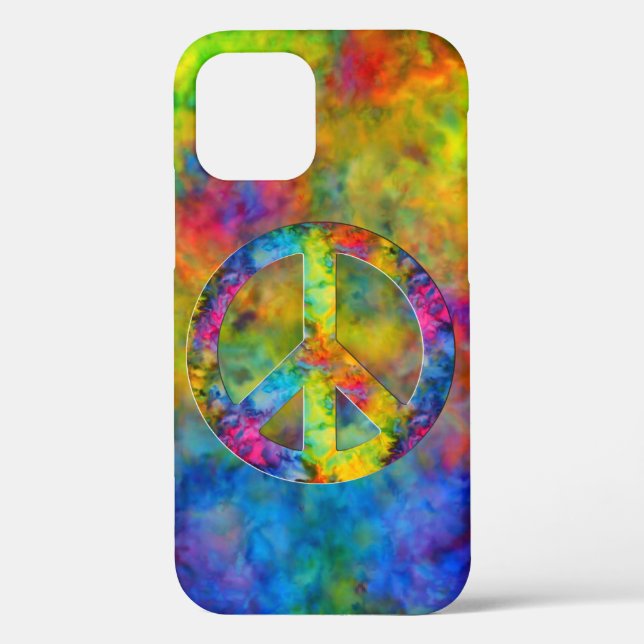 [Atomic Tie-Dye]  Psychedelic Rainbow Colours Case-Mate iPhone Case (Back)
