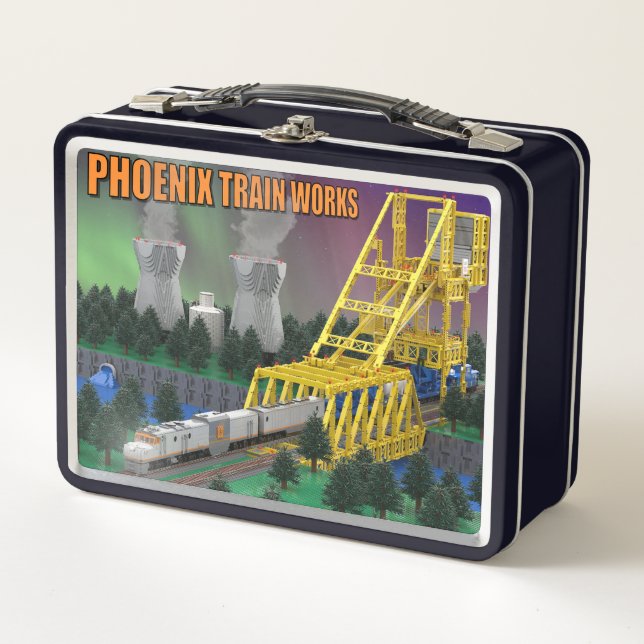 Atomic Train Dual Sided Lunch Box (Front)