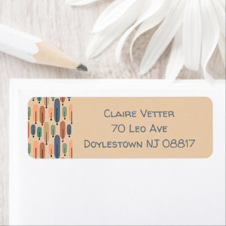 Atomic Trees Retro Return Address Label
