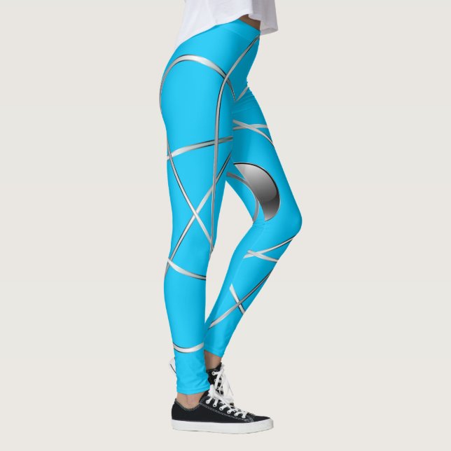 Atomic Turquoise Leggings (Right)