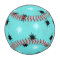 Atomic Turquoise Starbursts Baseball