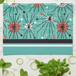 Atomic Turquoise Tea Towel