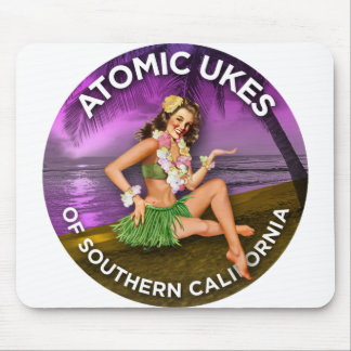Atomic Ukes Hula Girl Mouse Pad