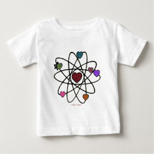 Atomic Valentine Leopard Print Hearts Baby T-Shirt
