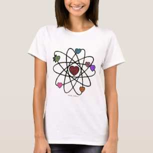 Atomic Valentine Leopard Print Hearts T-Shirt