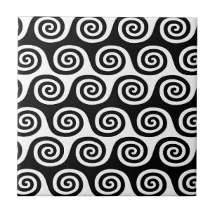 Atomic Wave Pattern Ceramic Tile
