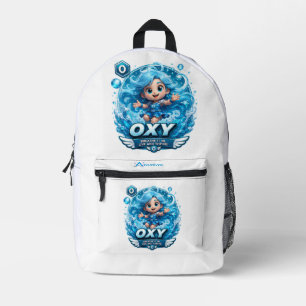 ATOMIVRA Oxygen Character  Printed Backpack