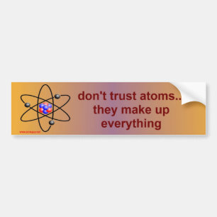 atoms bumper sticker