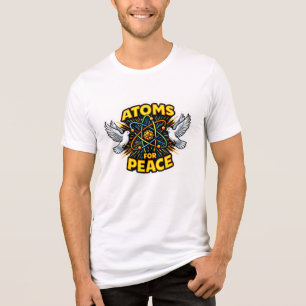 Atoms for Peace - Retro Science & Global T-Shirt Tri-Blend Shirt