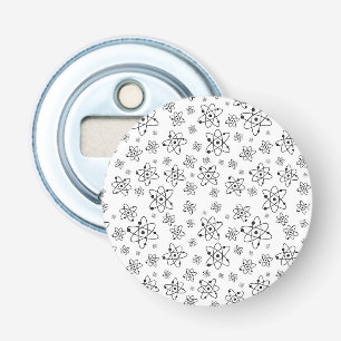 Atoms Retro Atomic Age Pattern Bottle Opener