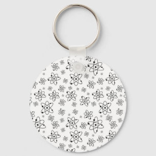 Atoms Retro Atomic Age Pattern Key Ring