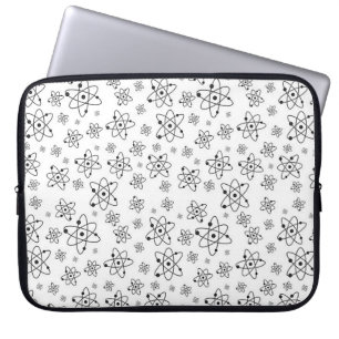 Atoms Retro Atomic Age Pattern Laptop Sleeve