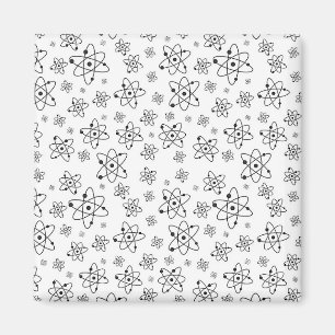 Atoms Retro Atomic Age Pattern Magnet