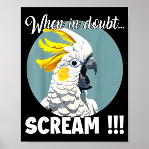 Atoo Meme T, Funny Screaming Sulphur-crested Atoo  Poster