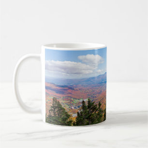 atop mount mansfield overlooking stowe coffee mug