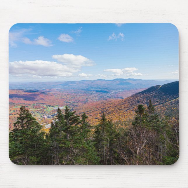 atop mount mansfield overlooking stowe mouse pad (Front)