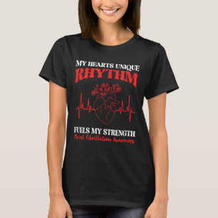 Atrial Fibrillation Heart Rhythm Disorders Heart H T-Shirt