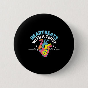 Atrial Fibrillation Medical Heart Disease Arrhythm 6 Cm Round Badge