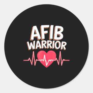 Atrial Fibrillation Medical Heart Disease Arrhythm Classic Round Sticker