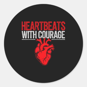 Atrial Fibrillation Medical Heart Disease Arrhythm Classic Round Sticker