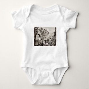 Atrium of the Portico of Octavia in Rome Baby Bodysuit