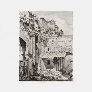 Atrium of the Portico of Octavia in Rome Fleece Blanket