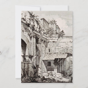 Atrium of the Portico of Octavia in Rome Holiday Card