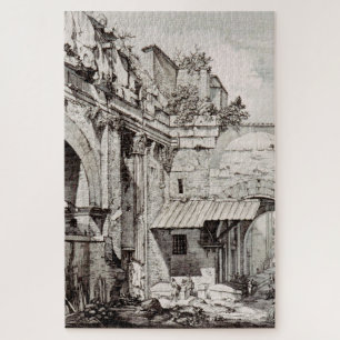 Atrium of the Portico of Octavia in Rome Jigsaw Puzzle