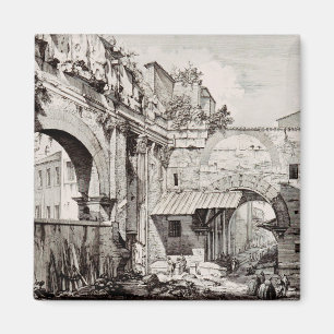 Atrium of the Portico of Octavia in Rome Magnet