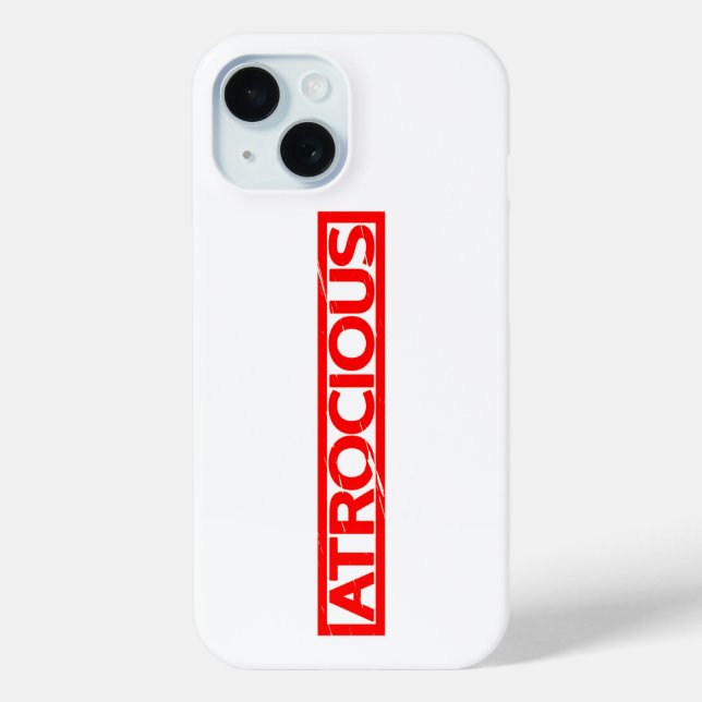 Atrocious Stamp Case-Mate iPhone Case (Back)
