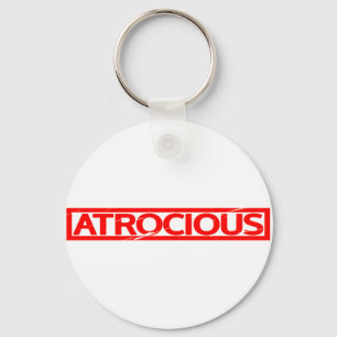 Atrocious Stamp Key Ring