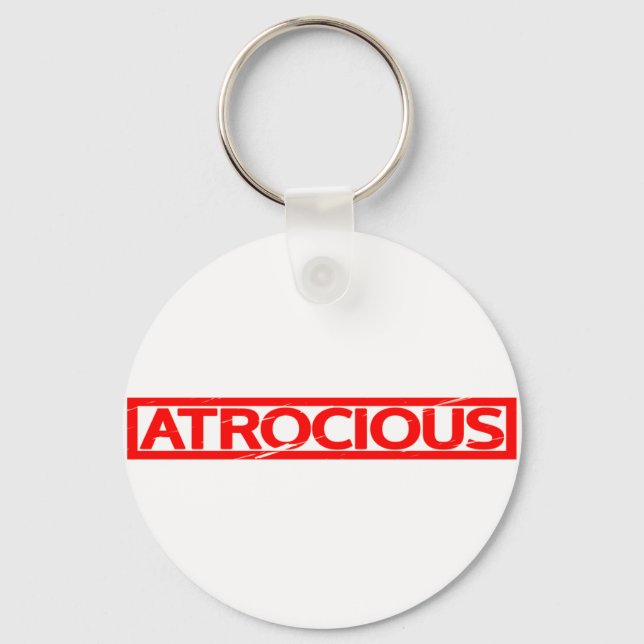 Atrocious Stamp Key Ring (Front)
